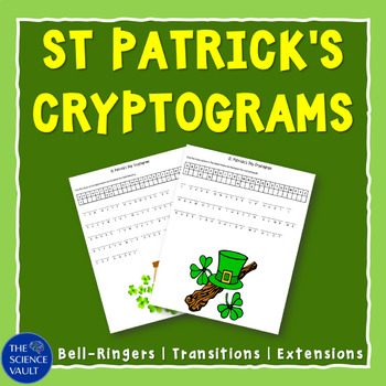 Preview of St Patrick's Day Cryptograms Puzzles