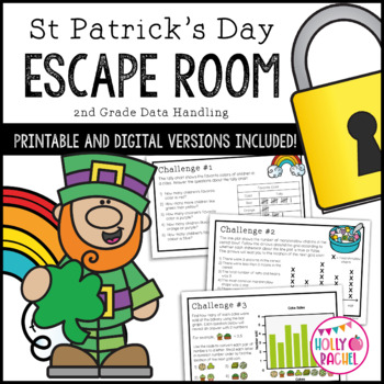 Preview of St Patrick's Day Data Handling Escape Room