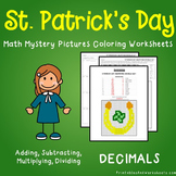 Operations with Decimals, St. Patrick's Day Decimals Myste