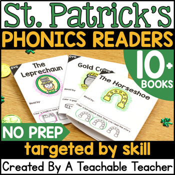 Preview of St. Patrick's Day Decodable Readers | St. Patrick's Day Readers Books