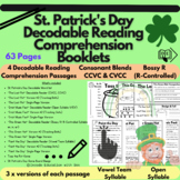 4 x St. Patrick's Day Decodable Reading Comprehension Book