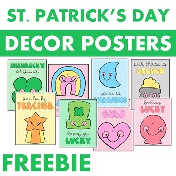 Preview of St. Patrick's Day Decor Posters | Free Decor Posters