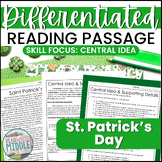 St. Patrick's Day Differentiated Reading Passage & Questio