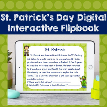 Preview of St. Patrick's Day Digital Close Reading Activity for Google Classroom