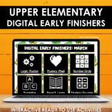 St Patrick's Day Digital Early Finishers Activities Upper 