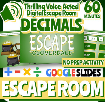 Preview of Enchanted Valley Math Escape Room - Add, Subtract, Multiply, & Divide Decimals