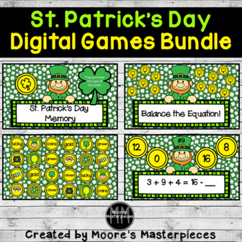 Preview of St. Patrick's Day Digital Games Bundle