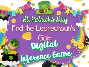 Preview of St. Patrick's Day Digital Inference Game-Find the Leprechaun's Gold