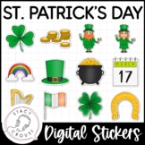 St. Patrick's Day Digital Stickers Speech Therapy Reinforc