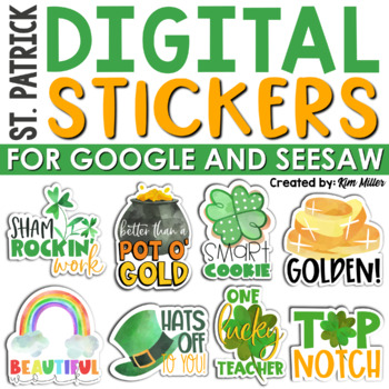 Valentine's Day Digital Stickers for Google and Seesaw™ by Kim Miller