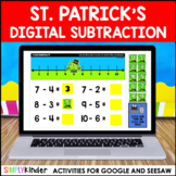 St. Patrick's Day Digital Subtraction for Google and Seesaw