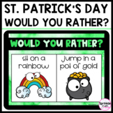 St. Patrick's Day Digital Would You Rather?