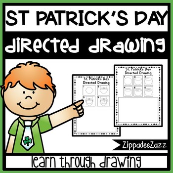 Preview of St. Patrick's Day Directed Drawing Activity for Including Art in any Subject