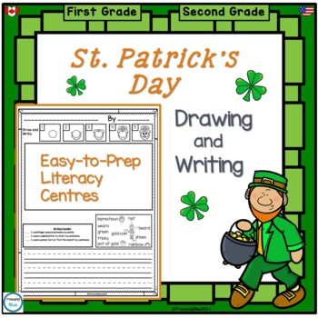 Preview of St Patrick's Day Directed Drawing and Writing Activities