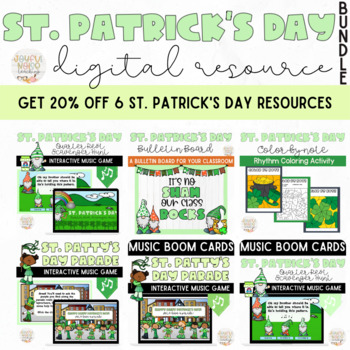 Preview of St. Patrick's Day: Distance and Virtual Learning Activities Bundle