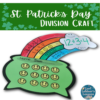 Preview of St. Patrick's Day Division Craft - Activity - Math - Model Strategies