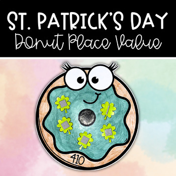 Preview of St. Patrick's Day Donut Place Value Craft