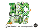 St Patrick's Day Doodle Alphabet Bundle, St Patrick's Lett