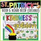 St. Patrick's Day Door & Bulletin Board Decor {Editable!}
