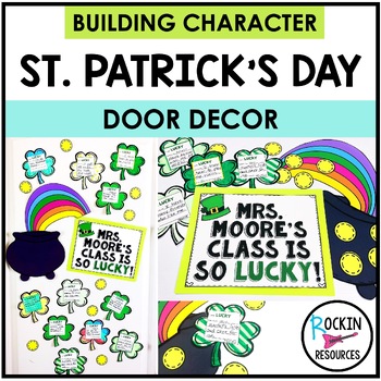 Preview of St. Patrick's Day Door Decor | March Bulletin Board | Spring Door Decoration