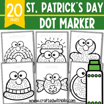 Preview of St. Patrick's Day Dot Marker Activity - Do A Dot Craft for Toddler Fine Motor