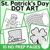 St Patrick's Day Dot Marker Printables, St Patricks Day Co