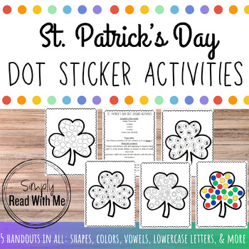 Preview of St. Patrick's Day Dot Sticker Activities