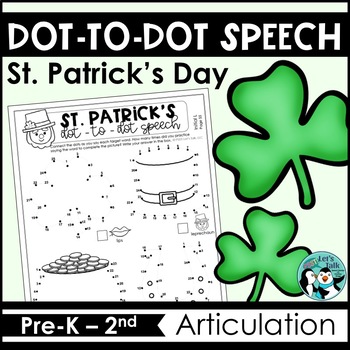 Preview of St. Patrick's Day Dot-to-Dot Articulation