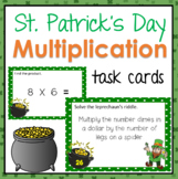 St. Patrick's Day  Multiplication Task Cards