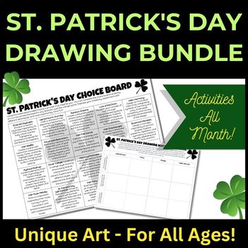Preview of St. Patrick's Day Drawing Bundle - Art for All Ages