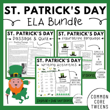 Preview of St. Patrick's Day ELA Bundle