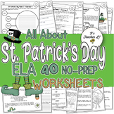 St. Patrick's Day ELA Worksheets (4th|5th|6th) EASEL | GOO