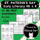 St. Patrick's Day Early Literacy Pack Pre-K & Kindergarten