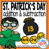 St. Patrick's Day Editable Addition and Subtraction Activity