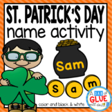 St. Patrick's Day Editable Name Activity