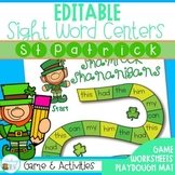 St Patrick's Day Editable Sight Words and Game