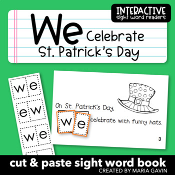 Preview of St. Patrick's Day Emergent Reader: "WE Celebrate St. Patrick's Day" Book