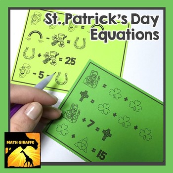 Preview of St. Patrick's Day Equations