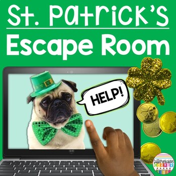 Preview of St. Patrick's Day Escape Room Breakout St. Patty's Day Escape Room Breakout