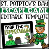 St. Patrick's Day Escape Room Editable Template