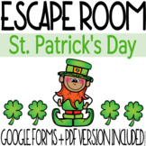 St. Patrick's Day Escape Room ⎮ Printable + Digital ⎮Dista