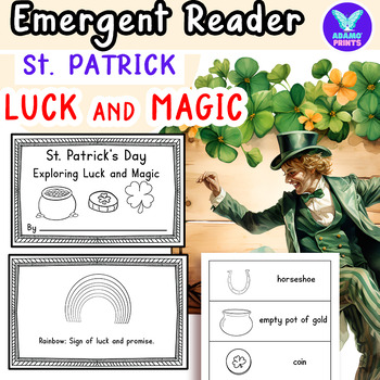 Preview of St. Patrick's Day-Exploring Luck & Magic Emergent Reader ELA Activities NO PREP
