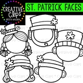 St. Patrick's Day Face Templates {Creative Clips Clipart}