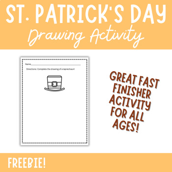 Preview of St. Patrick's Day - Fast Finisher - Drawing - FREE!