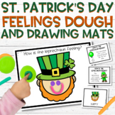 St. Patrick's Day Feelings Dough and Drawing Activity SEL Mats