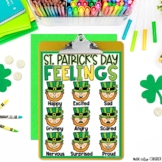 St. Patrick's Day Feelings & Emotions Chart FREEBIE SEL & 