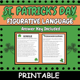 St. Patrick's Day Figurative Language