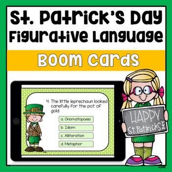 Preview of St. Patrick's Day Figurative Language Boom Cards