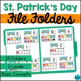 St. Patrick's Day File Folder Games for Special Education 