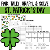 St. Patrick's Day Find, Tally, Graph, & Solve Math Center